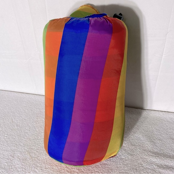 Vintage Rainbow Striped Sleeping Bag - Picture 1 of 14